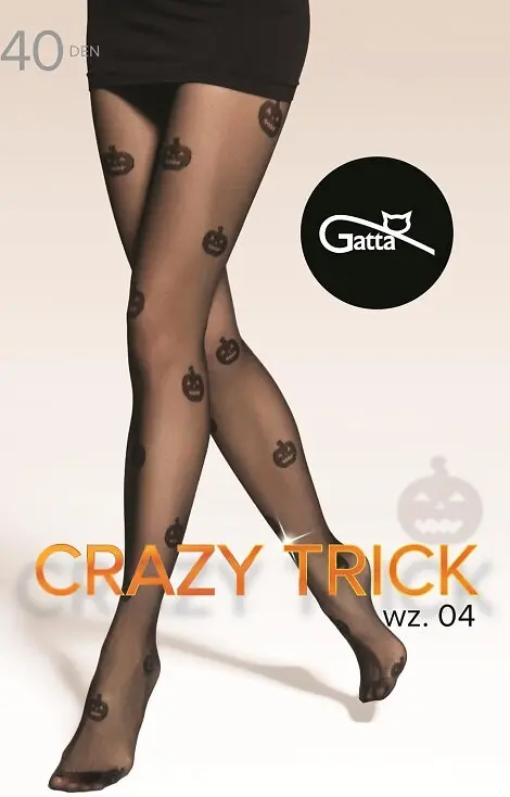 Gatta punčocháče Crazy Trick 04 40DEN - černá