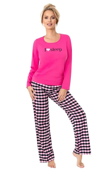 Donna pyžamo dámské Sleep long - fuchsie