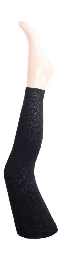 CNB legíny 89505 vzor leopard - černá,