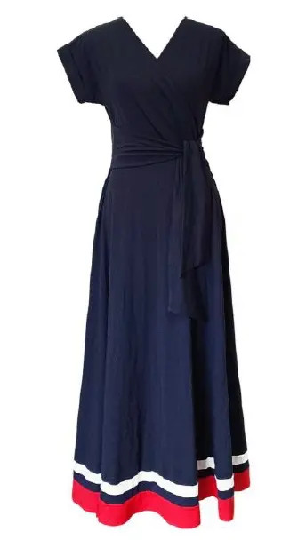 Blu šaty 1165 Ljuba - tm. modrá, XL