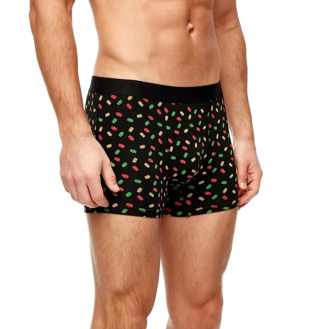 Noviti boxerky BB006 - medvídek - černá,