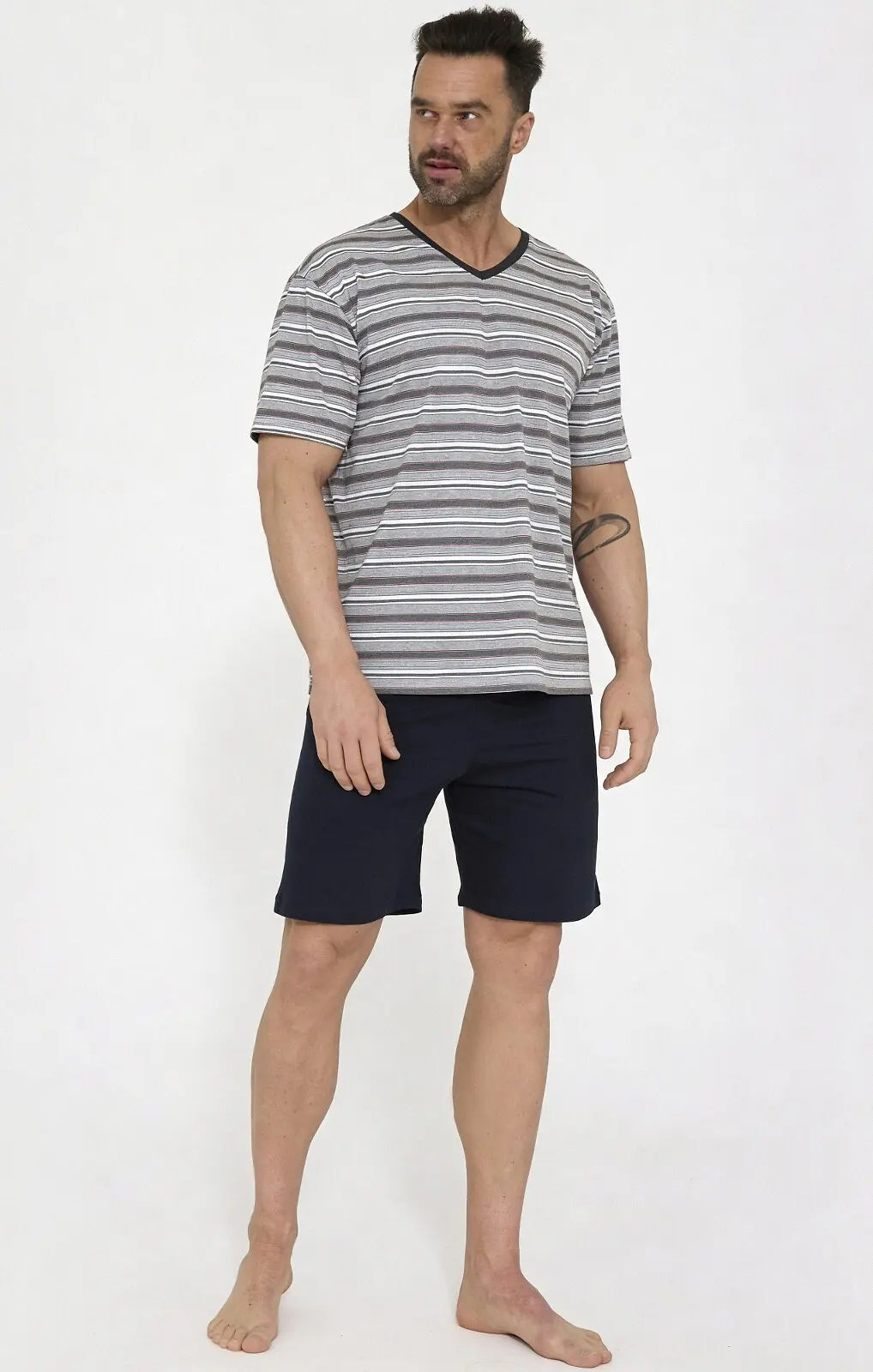 Cornette pyžamo pánské 330/54 max - šedá, 5XL