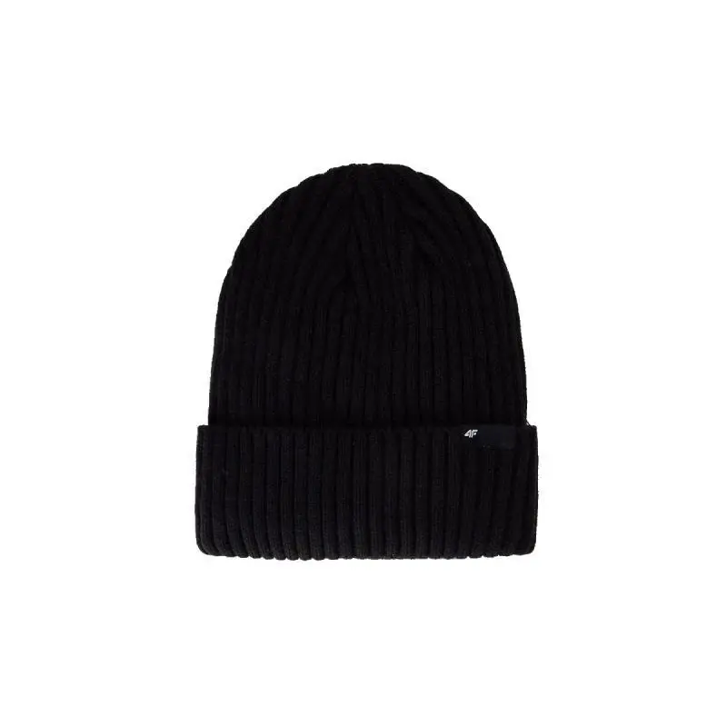 4f CAP WAW25ACAPM673-20S DEEP BLACK pánská zimní čepice