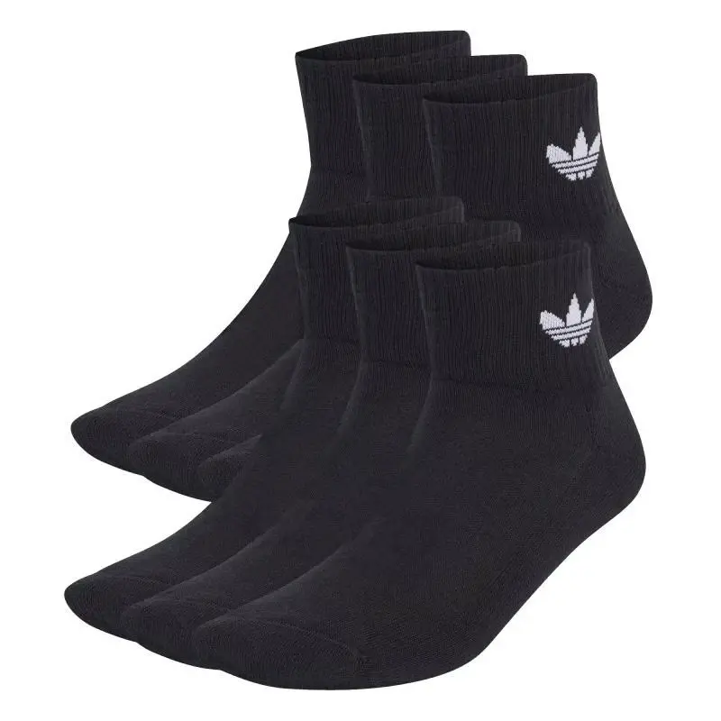 Adidas Originals 6 PACK-MID ANKLE SCK-BLACK ponožky
