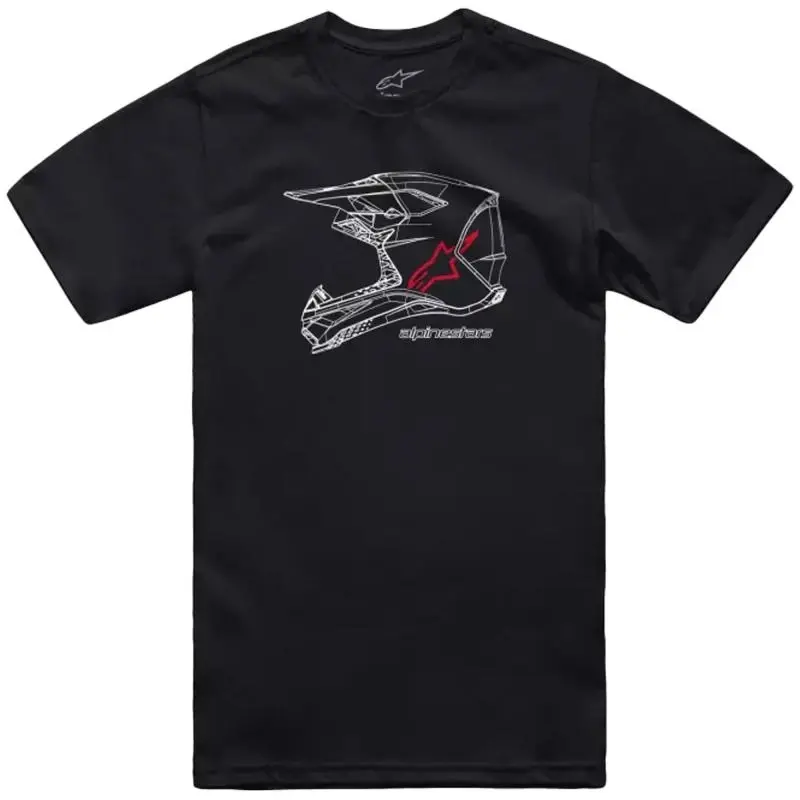 Alpinestars MX Helmet CSF černé pánské tričko