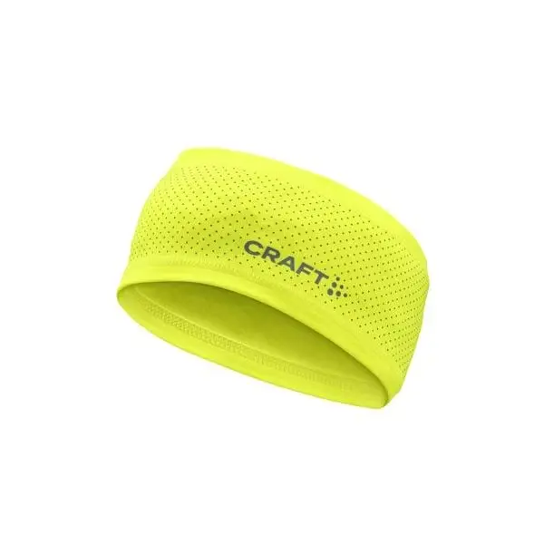 Funkční čelenka CRAFT Lumen Fleece 2 - žlutá Velikost