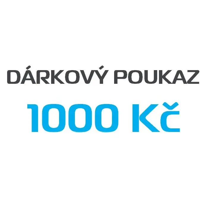 Dárkový poukaz na nákup v hodnotě 1000 Kč