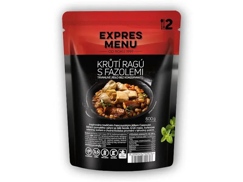 Expres Menu Krůtí ragú s fazolemi 600 g