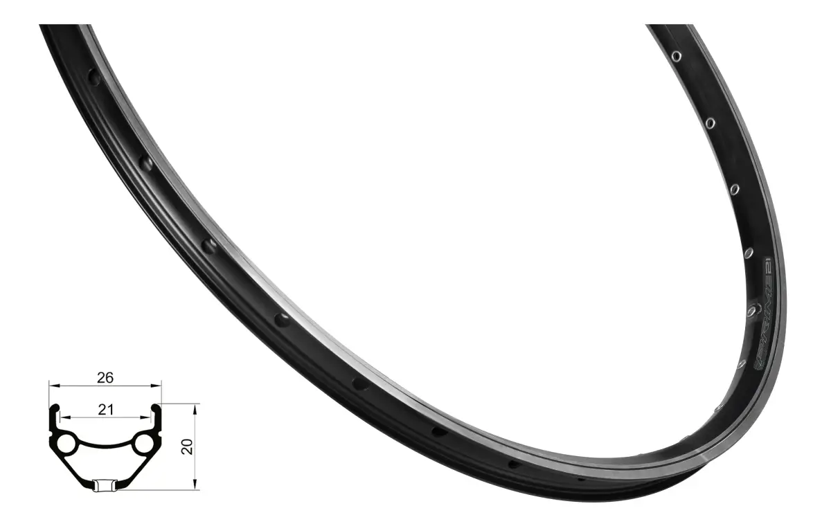 Force Ráfek PRIME 559x21 36děr, černý