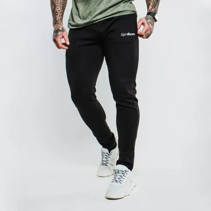Gym Beam tepláky Slimfit Black