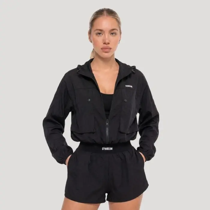 GymBeam Dámská bunda Flow Black