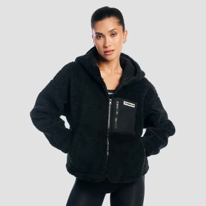 GymBeam Sherpa Black dámská bunda
