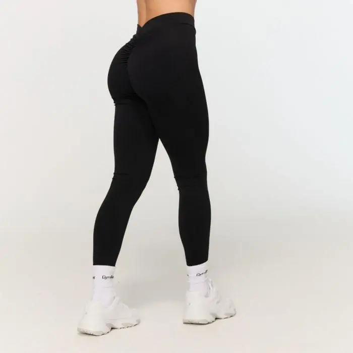 GymBeam Dámské V-back legíny Fierce Black
