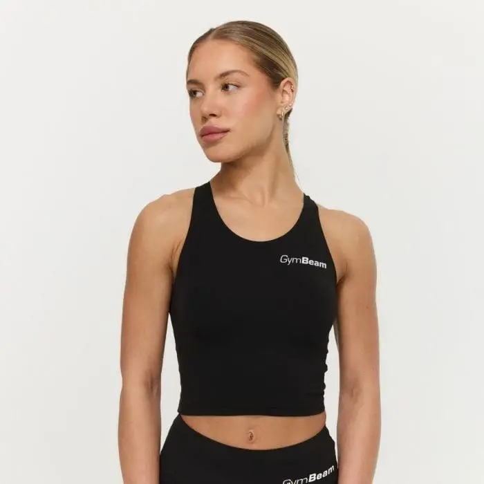 GymBeam Dámský sportovní top BEAT Black