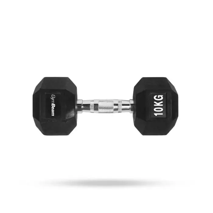 GymBeam Hexagonální White jednoručka 10 kg