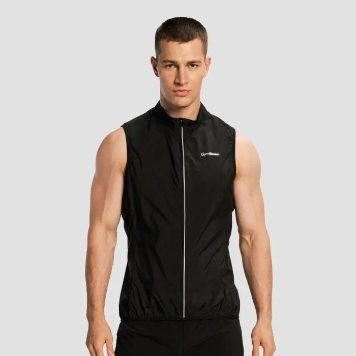 GymBeam Pánská běžecká vesta Pulse X Black