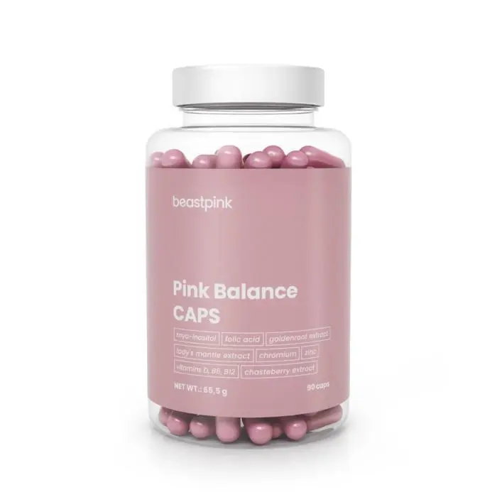 GymBeam Pink Balance 90 kaps.