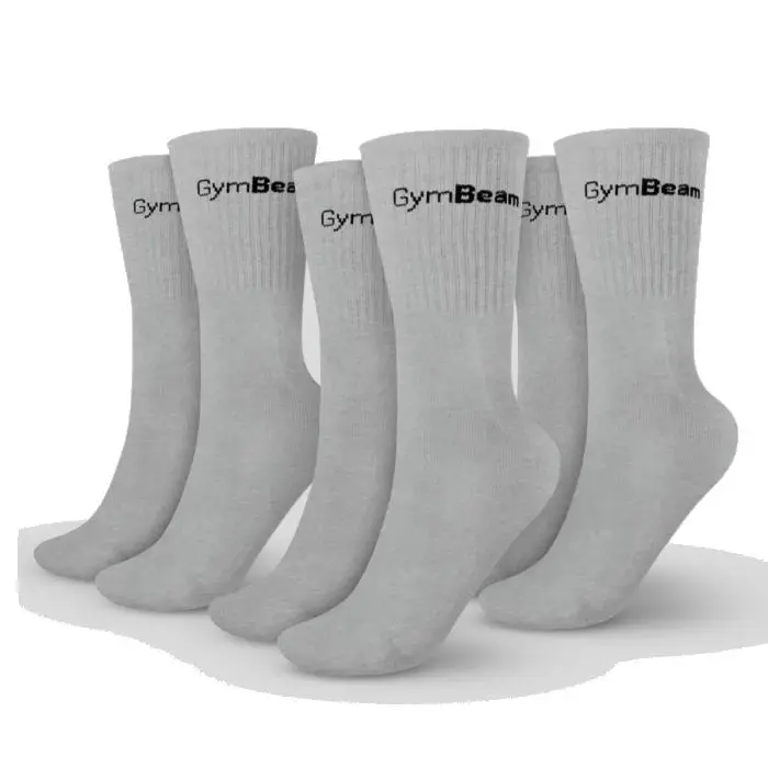 GymBeam Ponožky 3/4 Socks 3Pack Grey