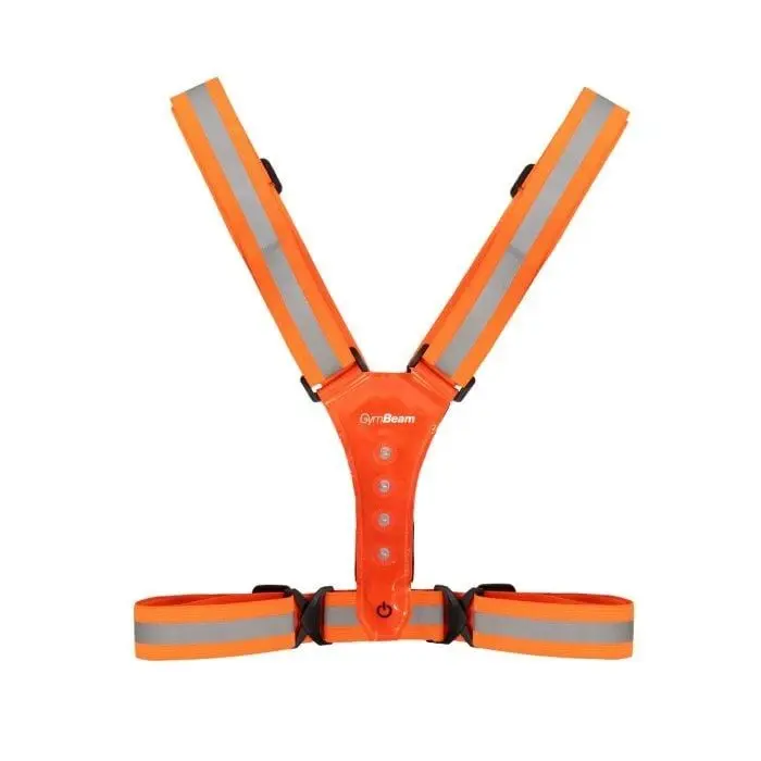 GymBeam Reflexní běžecká vesta Orange