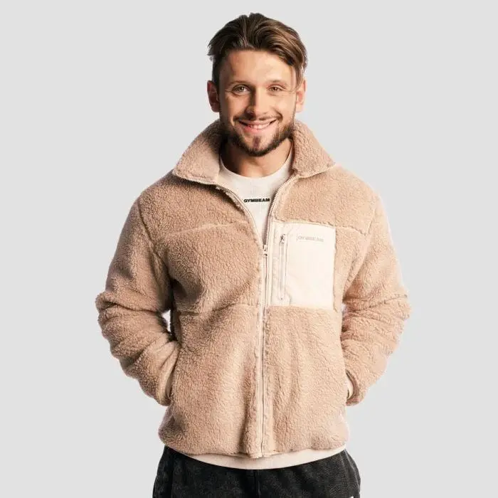 GymBeam Sherpa Canyon béžová pánská bunda