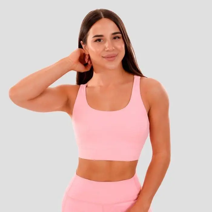 GymBeam Sportovní podprsenka Cut-Out pink
