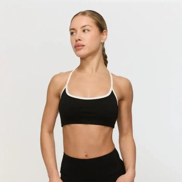 GymBeam Sportovní podprsenka Varsity Black