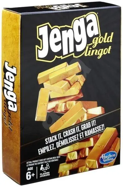 Hasbro Jenga Gold dřevěná společenská hra