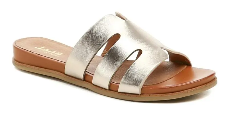 Jana 8-27166-44 champagner dámské nazouváky