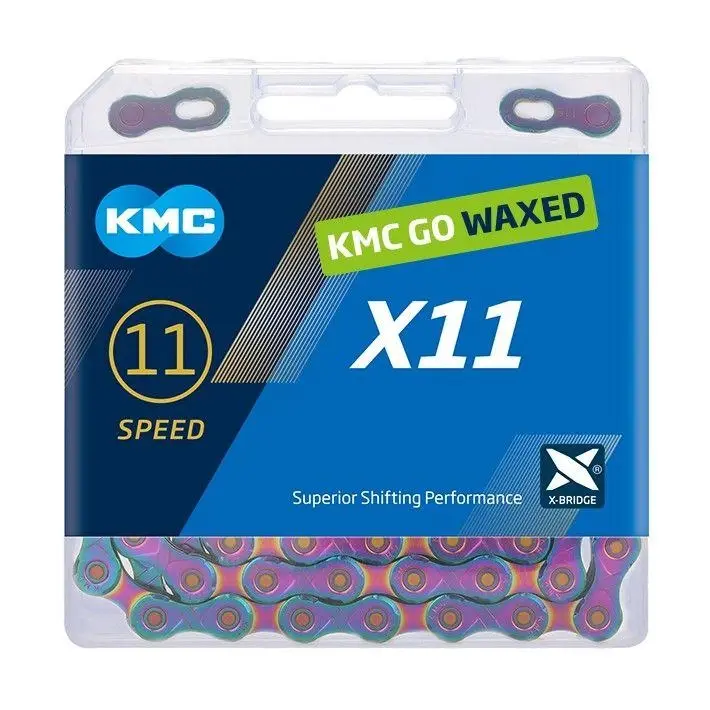 Kmc X11 Aurora Modrý Waxed BOX řetěz