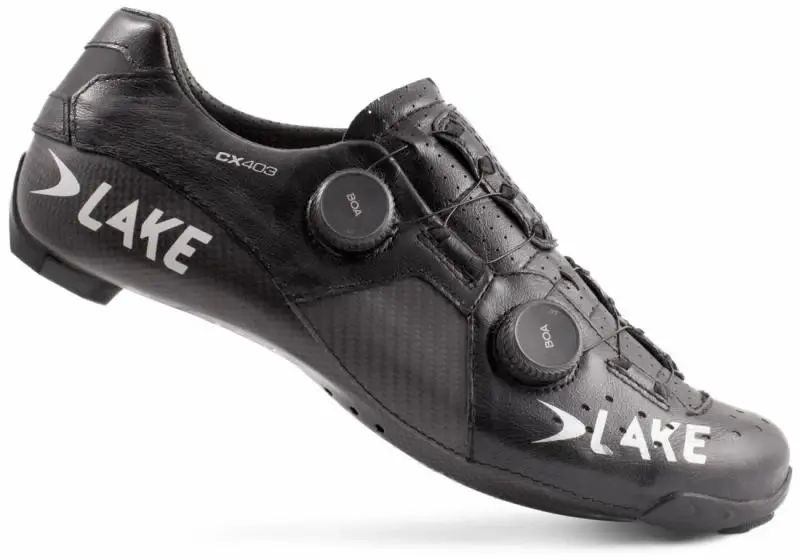 Lake CX403 černo-stříbrné pánské cyklistické tretry