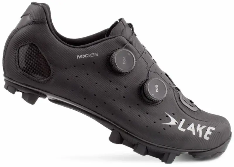 Lake MX332 černo/stříbrné pánské cyklistické tretry