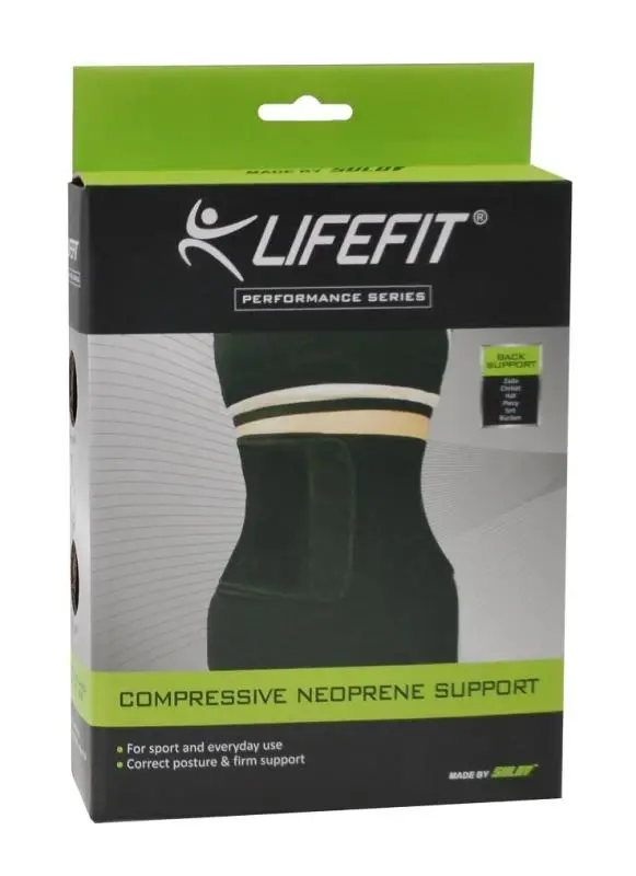 Lifefit Bn501 černá neoprenová bandáž na záda
