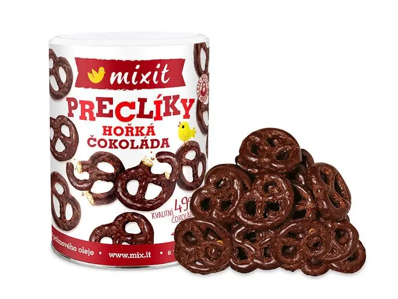 MIXIT Preclíky hořká čokoláda 250 g