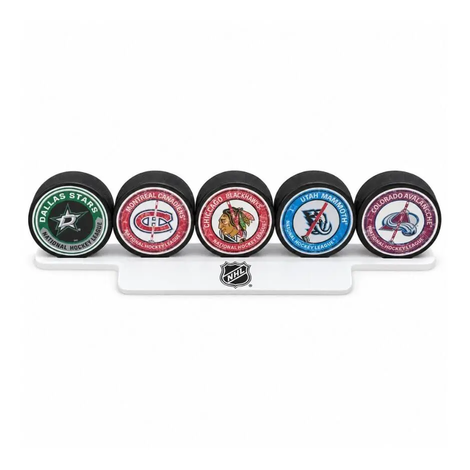 Mustang Stojan na puky NHL PVC 5 Puck Flat