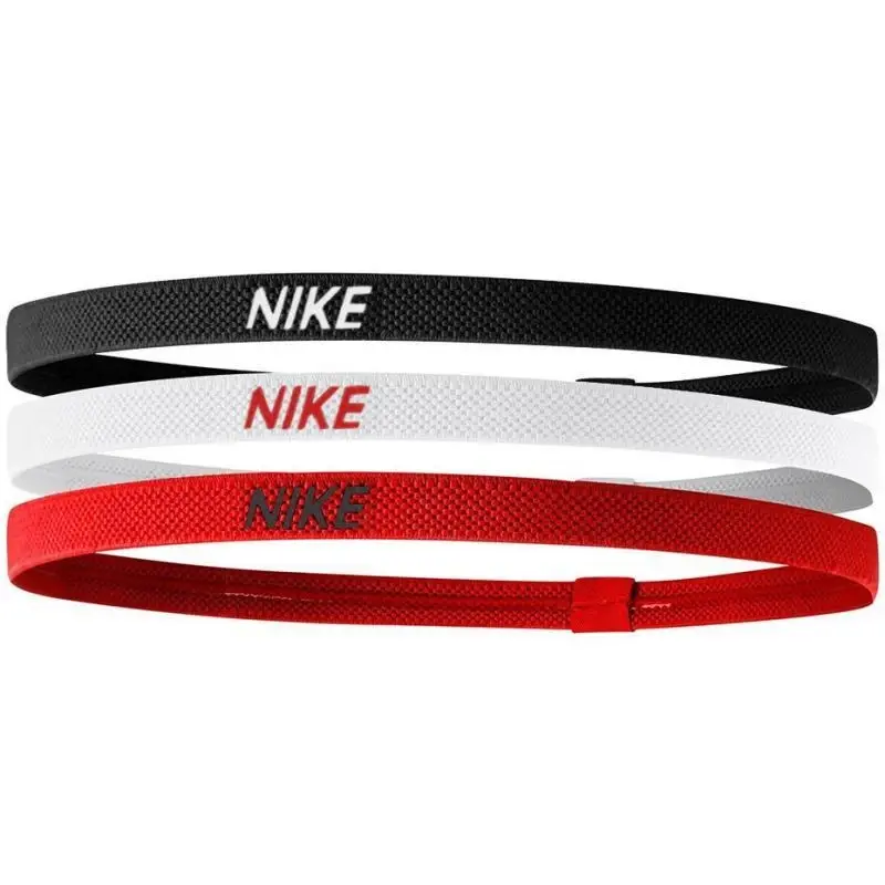 Nike ELASTIC HAIRBANDS 3PK BK/WH/UR čelenky