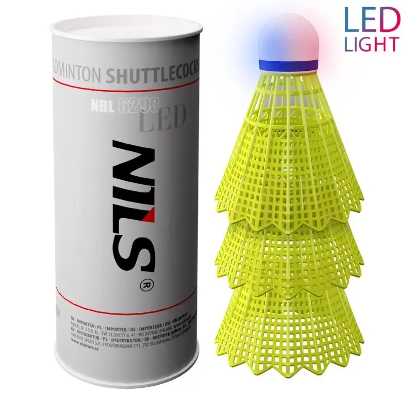 NBL6293 BADMINTONOVÉ MÍČKY S LED 3 KS NILS