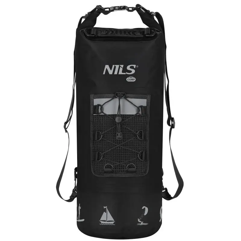 NC17108 25L ČERNÝ NEPROMOKAVÝ VAK NILS CAMP