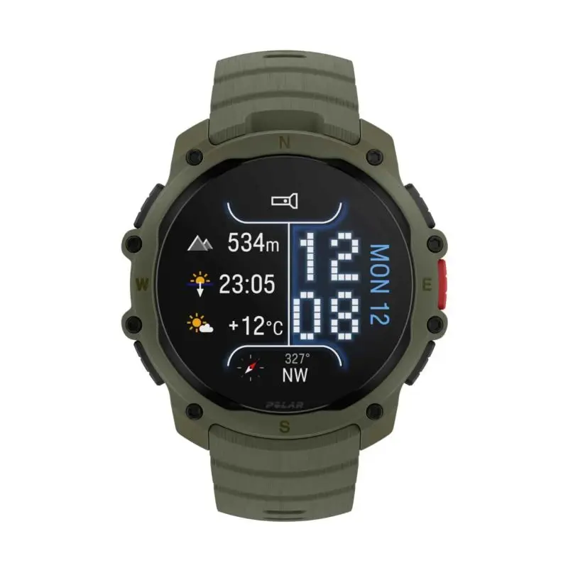 Polar Street X zelené sportovní hodinky s hrudním pásem Polar H10
