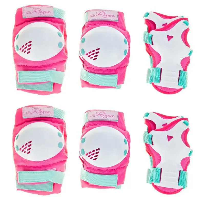 Raven Verba Mint/Pink, dětské sada chráničů