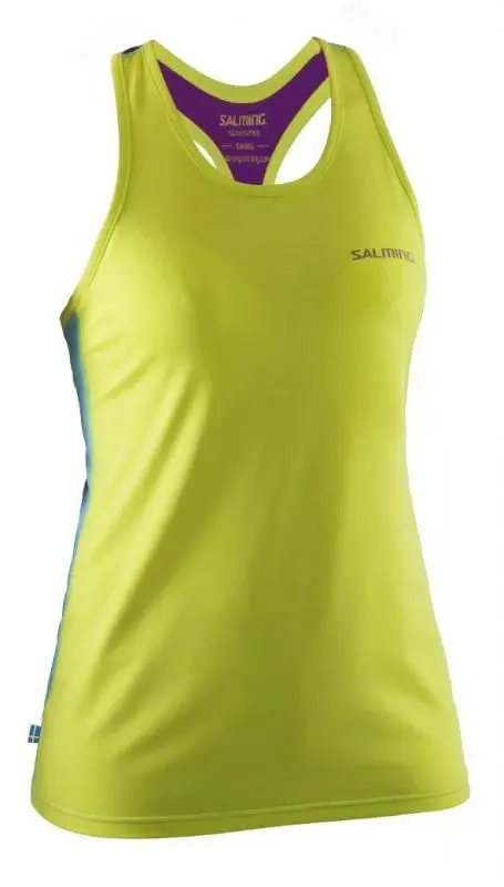 Salming Run T-Back Tanktop Women Lime