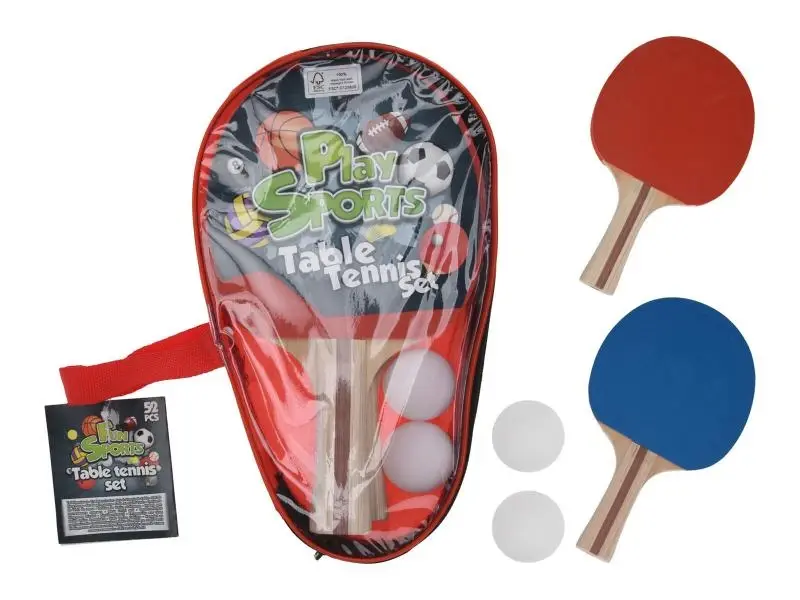 Sada STOLNÍ TENIS 4díl. (2x pálka, 2x míček)