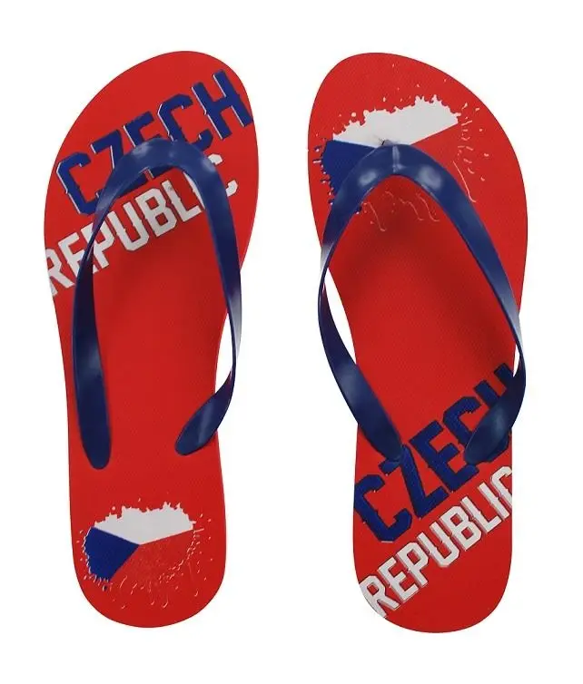 SPORTTEAM ČR 2 červené fanouškovské žabky