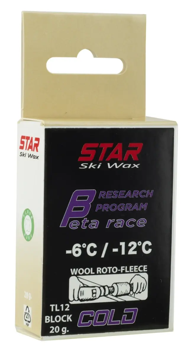 Star Ski Wax TL12 Block Beta Race cold 20g