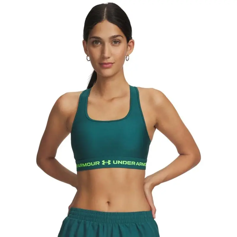 Under Armour Crossback Mid Bra-GRN