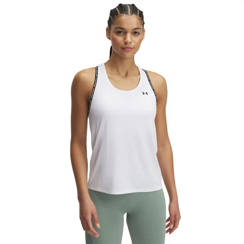 Under Armour Tech Knockout Tank-WHT