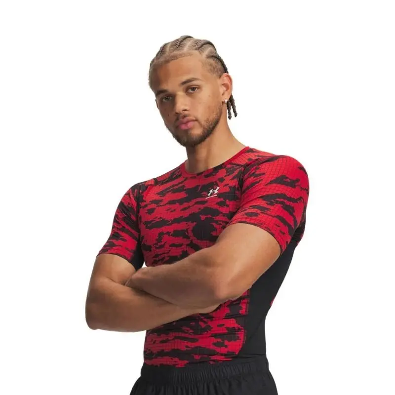 Under Armour UA HG Printed SS-BLK