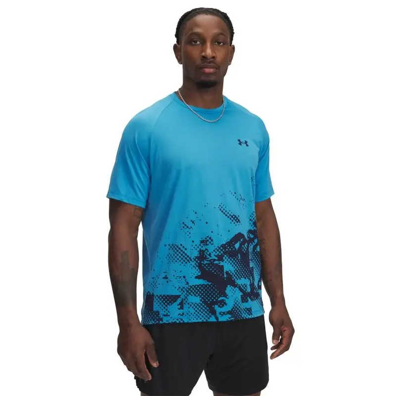 Under Armour UA M TECH FADE SS-BLU