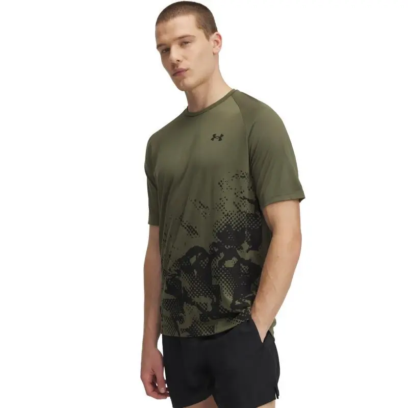Under Armour UA M TECH FADE SS-GRN