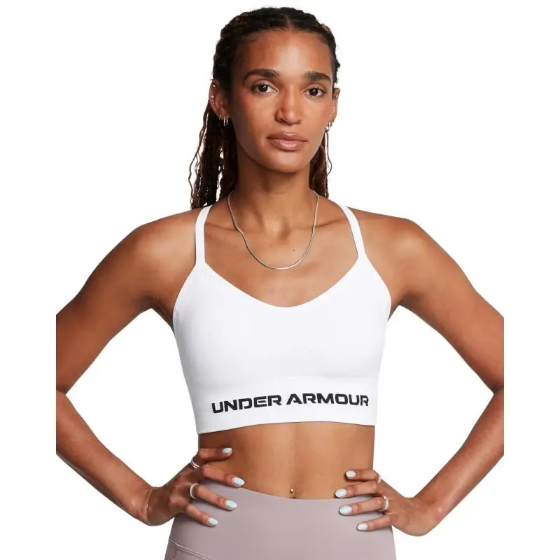 Under Armour Vanish Seamless Low Bra-WHT