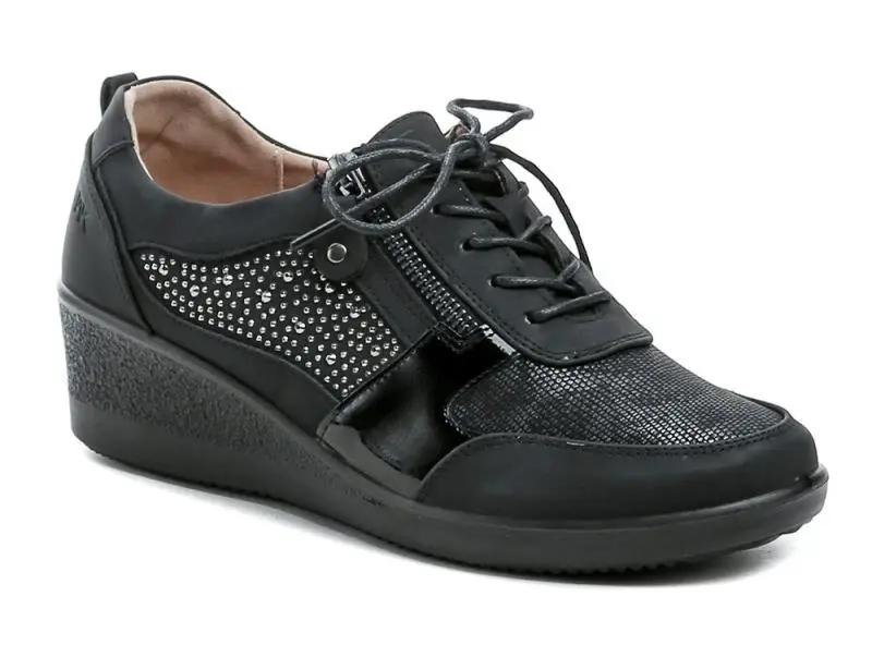 Wojtylko 7B26320 černé dámské polobotky